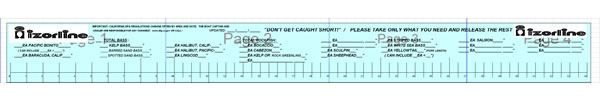 Izorline fish measure decal